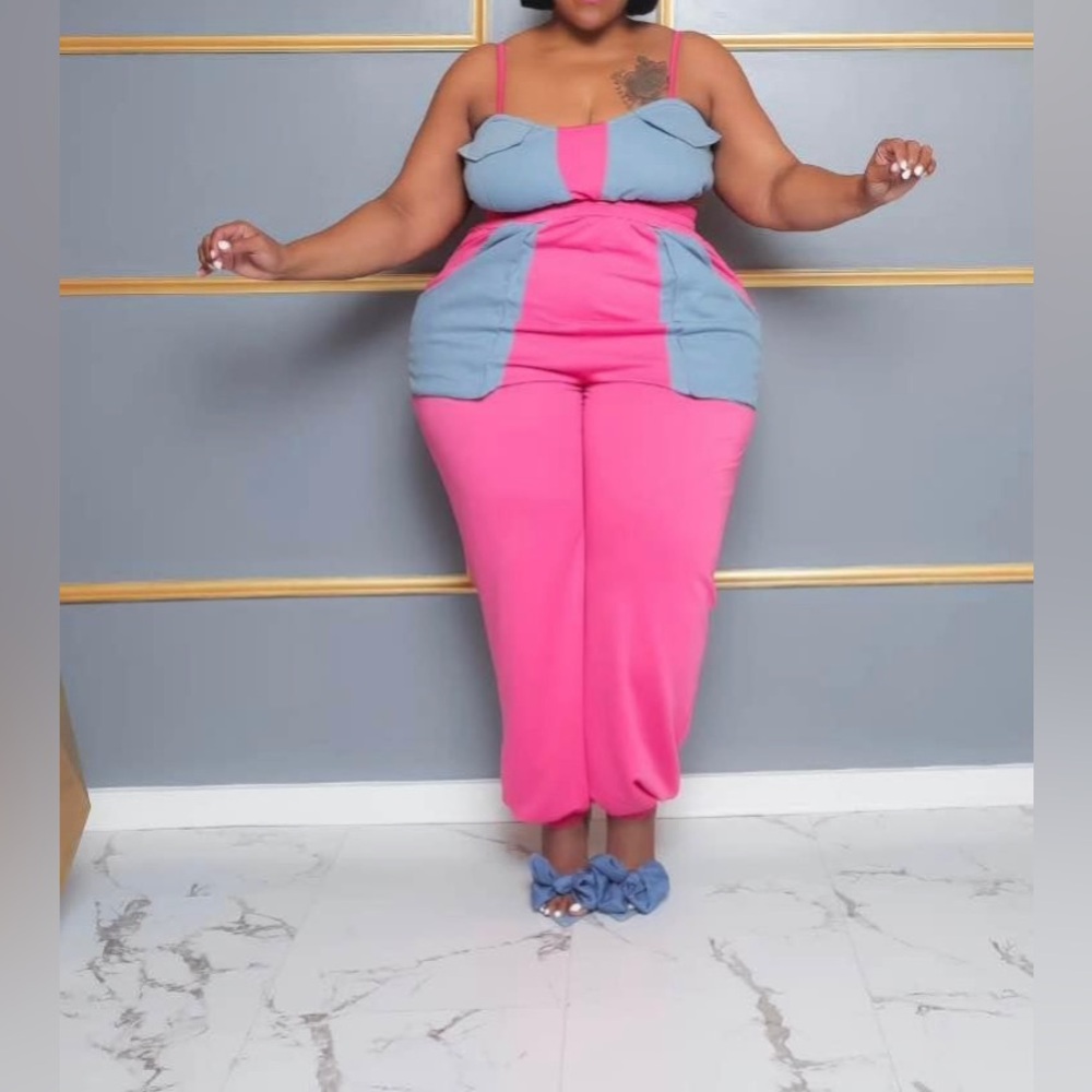 2 Piece Crop Top and Pants set size 1X
